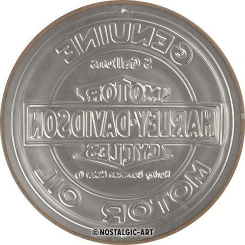 Blechschild Harley rund 3